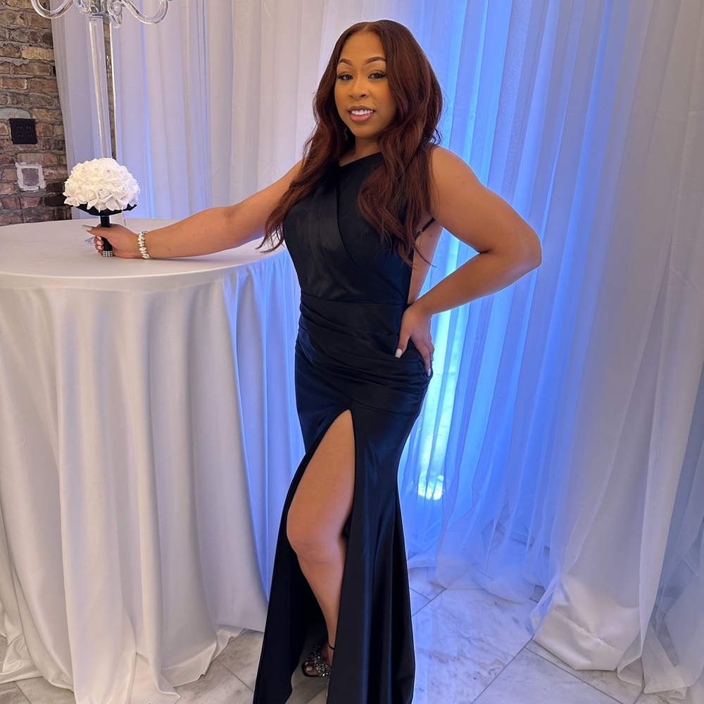 Black, Green and Pink Bridesmaid Dresses. Worn once !